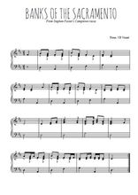Téléchargez l'arrangement pour piano de la partition de usa-banks-of-the-sacramento en PDF